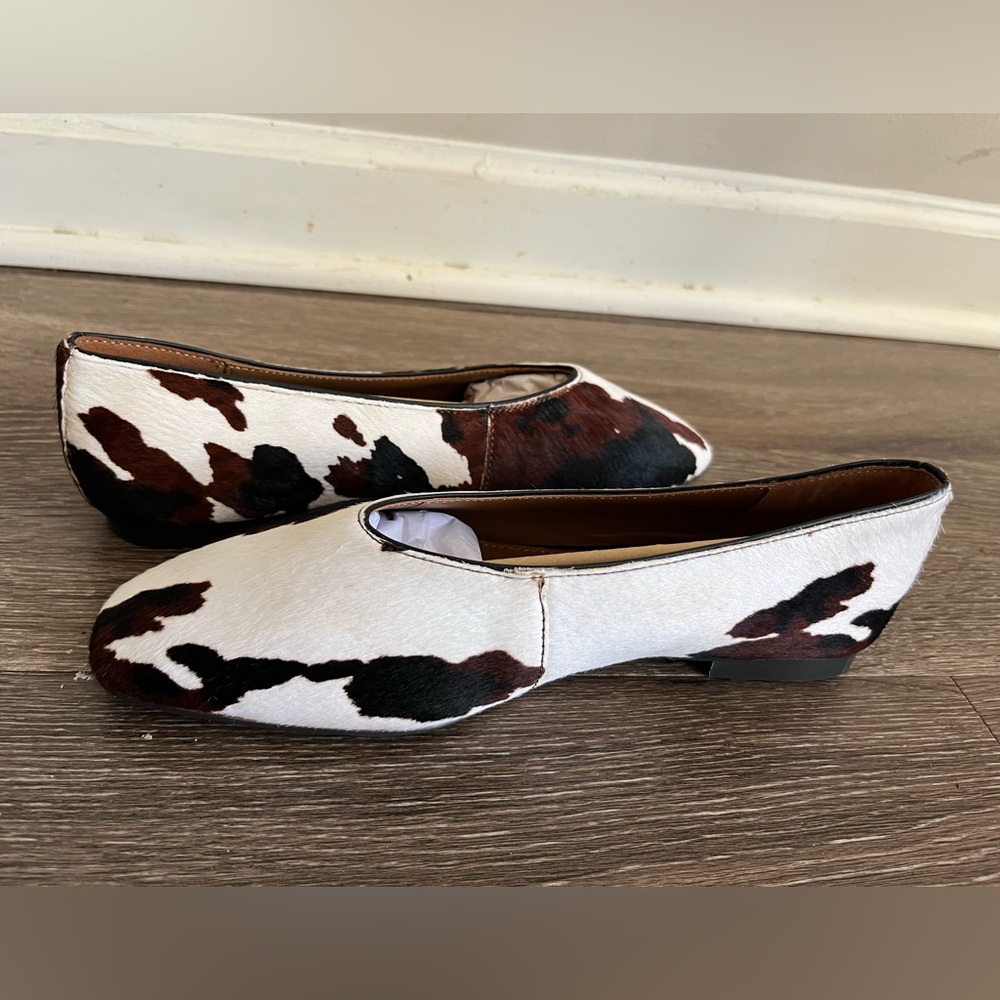 Madewell The Mylie Ballet Flat in Dark Carob Multi Calf Hair NWOB - Picture 8 of 13